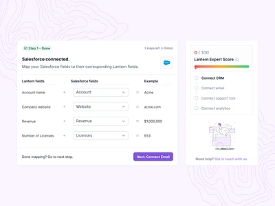 Onboarding step apollo crm customisation dashboard fields hubspot lusha onboard onboarding outreach post onboarding saas salesforce salesloft score set up setting up settings user onboarding zoominfo