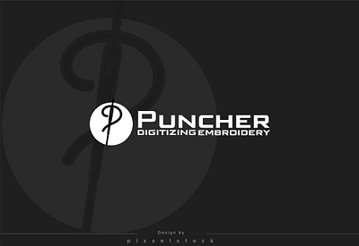 Puncher digital embroidery logo logo logo design logo designer