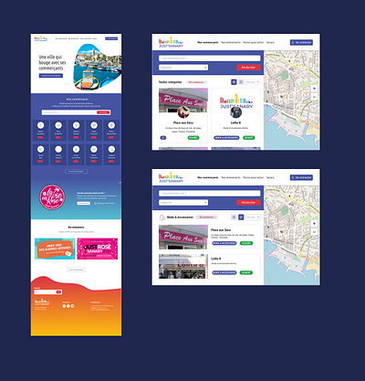 Maquette Site design graphic design