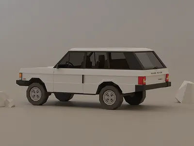 LOWPOLY RANGE ROVER 3d car cars land rover lowpoly