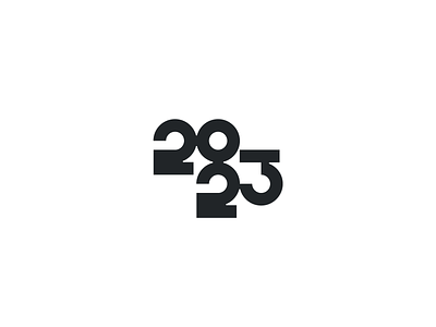 2023 2 2023 3 branding identity illustration logo minimal new number numbers simple typography year zero