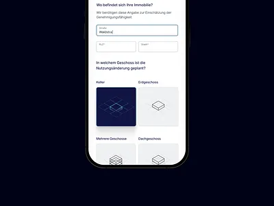 leadmagnet for a proptech 🧲 checkbox form gradient illustration inputfields inquiry isometric ilustration lead form lead magnet leads proptech real estate