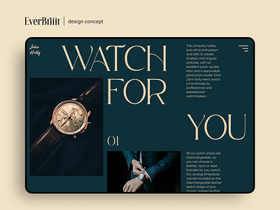 JOHN HOLLY WATCH | design concept banner branding brands design design design agency design studio design top figma graphic design mens watch mens website new website design professional design shot design trend 2022 ui web design website design website watch