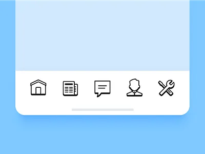 Outlined icons design tools graphic design icons interface settings tab bar ui ui design vector vector art