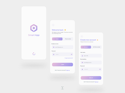 Login/Sign up Design android app design figma design forgot password illustration ios login login screen minimal mobile mobile design mobile ui modern ui onboarding signup splash ui ui design uiux ux designer