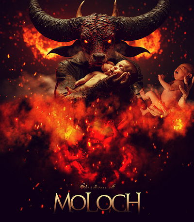 Shadow of Moloch!!! ai art child sacrifice digital art generative ai graphic design moloch