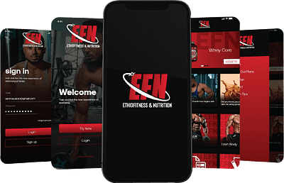 Ethio Fitness: Your Ultimate Muscle Building Companion branding fitness app graphic design logo ui uiux uiux prototyping user interface design