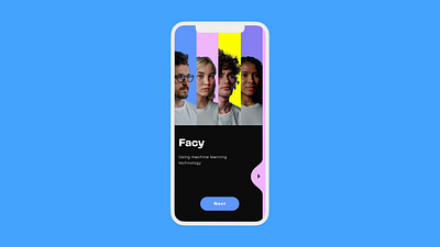 Facy | Photo Editing App animation motion graphics ui