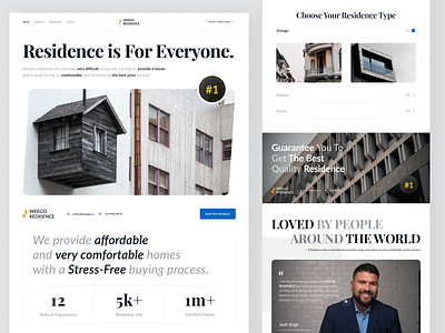 WEEGO - Property Landing Page apartment architect architecture building home house interior landing page landing page design properties property real estate real estate agency residence ui ux ux design web design website website design