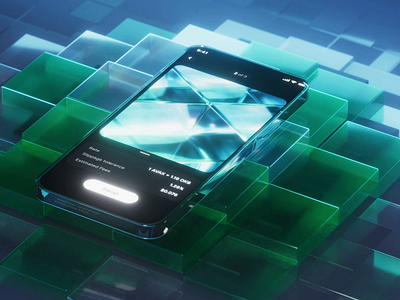 Iphone | Zero Gravity #2 2d 3d 3d animation 3d cubes 3d glass after effects animation c4d cinema 4d gif glass iphone iphone animation logo loop motion graphics ui