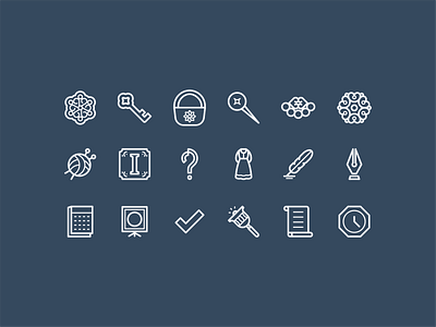 Bunad Magasinet Web Icons adobe illustrator bunad design icon iconography icons magazine minimalistic traditional web