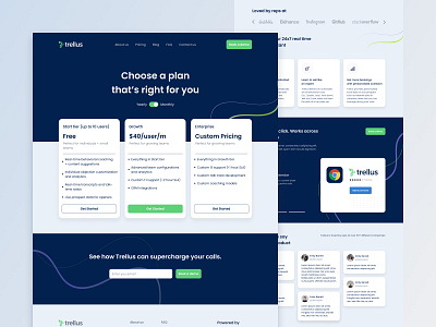 Trellus - Website chrome clean extension marketing pricing sales service startup ui uitrends ux web design website
