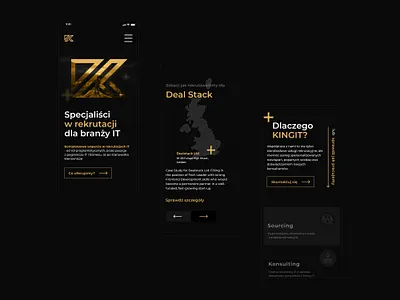 KINGIT - Recruitment Specialists for the IT Industry - website#2 adobe behance branding design minimalistic mobile mockup ui ux website