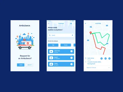 Ambulance App ambulance app design illustration mobile app photoshop ui user experience ux web