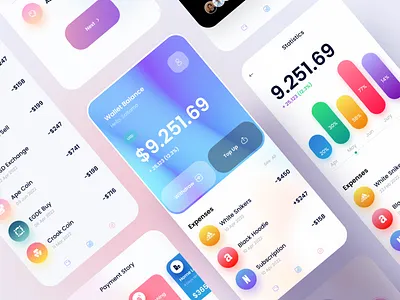 Personal Finance Management Mobile Application Design app bank bank app business clean consultancy corporate design digital payment expense financial fintech app investment app money money management payment payment management app personal wallet saas visual identity