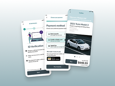 Car leasing app app design graphic design ui ux