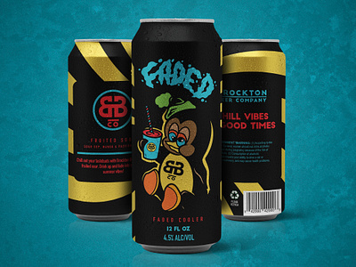 FADED COOLER beer beer art beer label designs beerlabeldesign branding craft beer craftbeer creative graphic design