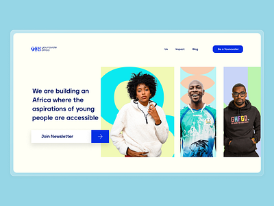 Younnovate Africa: Landing Exploration III africa concept design landing ui web