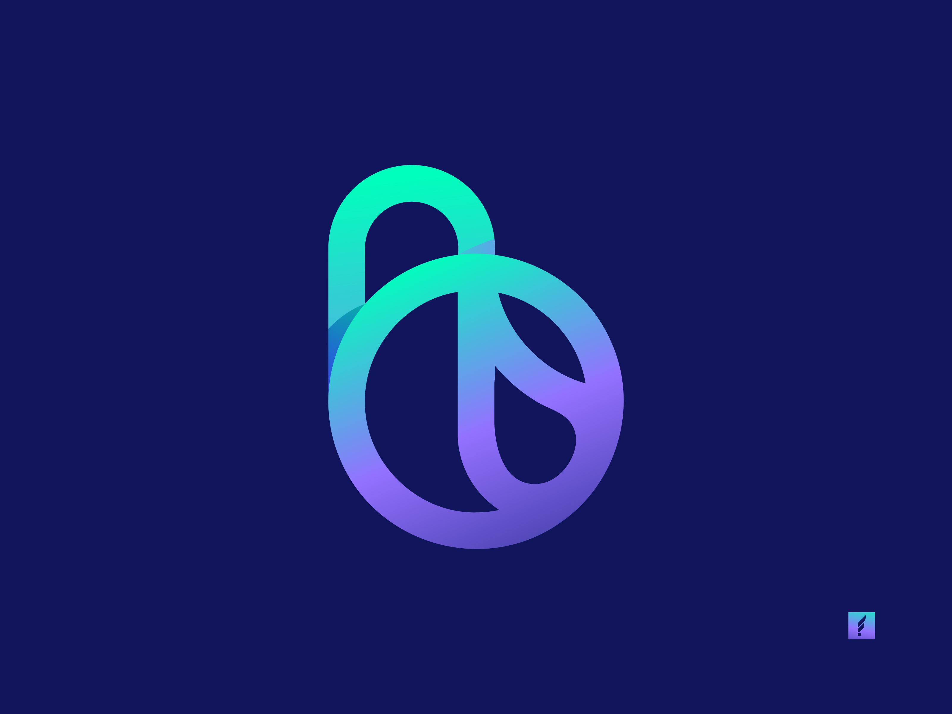 B Blockchain Logo Design By Md Iqbal Hossain On Dribbble