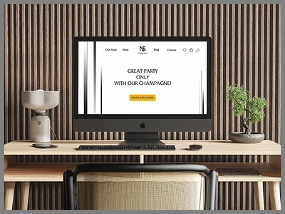 Nouveau Souvenir- champagne brand-website branding design graphic design illustration logo typography ui