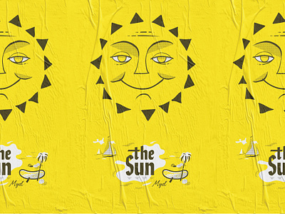 Myd - The Sun | Poster 2 color aiga aiga jacksonville dj gig poster illustration music poster myd poster summer sun yellow