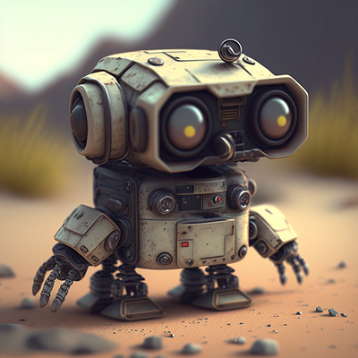 robot 3d animation branding graphic design logo motion graphics ui