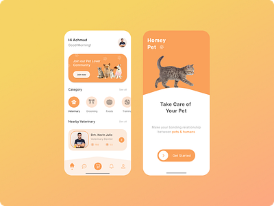 Groovy app design illustration typography ui