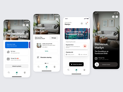 Home Explorations airbnb alert app app design callout card design h scroll home ios minimal notification overlay ui ux