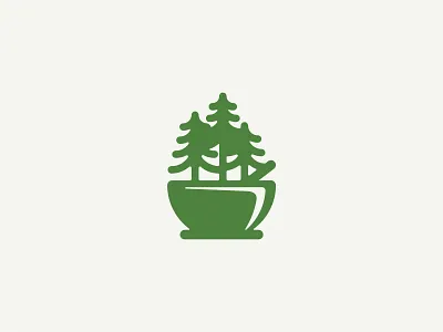 Food Forest Logo abstract bowl branding cafeteria design diner eatery ecommerce food forest grocery jungle logo minimal modern online restaurants timeless tree trendy