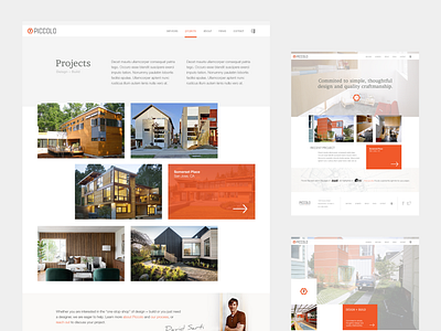Piccolo Design + Build architecture brand strategy branding builder construction craftsmanship designer responsive ux website