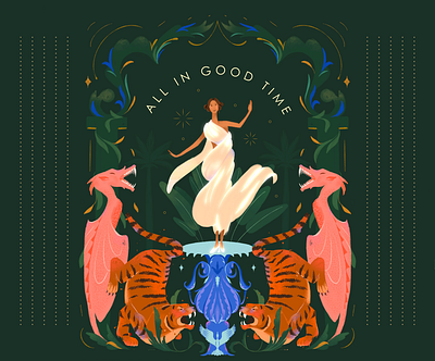 2023 Mantra! digital art green illustration photoshop
