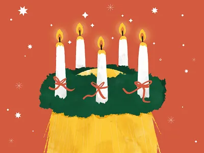 Saint Lucy's Day blonde candles celebration christmas festival girl head illustration lights lucy nordic saint lucy santa lucia sweden tradition wreath