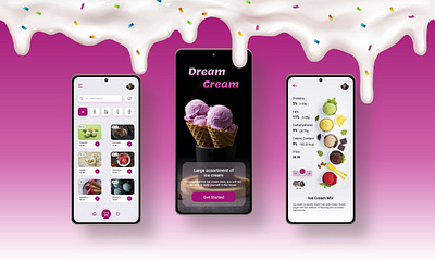 Dream Cream adobexd appdesign design mobileapp ui uiuxdesign uiuxdesigner ux