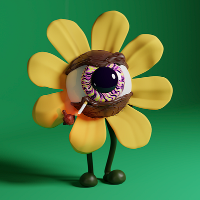Rise and shine, my little grumpy sunflowers 3d 3d art art direction bitcoin blender blender3d blockchain c4d character cinema4d crypto design ethereum human made illustration metaverse nft nft collection noai pbr