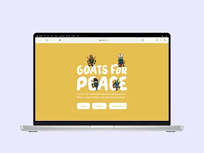 NFT landing page nft web design