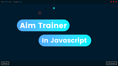 Aim Trainer Design Ui | Best Aim Trainer design graphic design ui