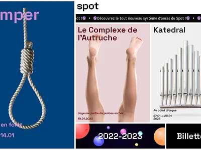 Theater Spot – Sion Switzerland branding graphic design switzerland theater ui ux valais