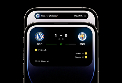 Dynamic Island - Football Tracker app apple club design dynamicisland football interface iphone soccer sport ui