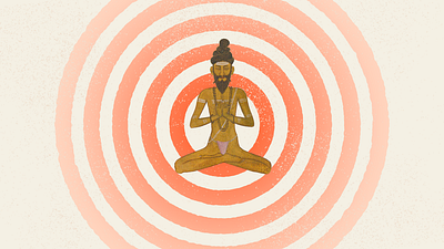 Yogi/Fakir animated character character design collage crash design explainer fakir film graphique illustration motion puppet yoga yogi