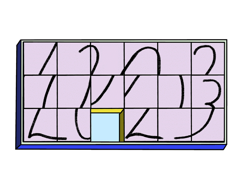 2023 Puzzle 2023 after effects animated animation blocks colorful flat illustration illustration new year procreate puzzle