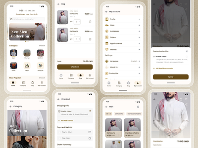 The Tailor App - UI Redesign app appdesign branding design figma graphic graphic design illustration logo mobile mobile app ui uiapp uidaily uidesign uiux