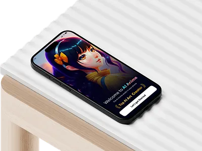 AI Anime Onboarding page ai ai creativity anime anime art design home screen mobile app development product design sharma sumit ui ux