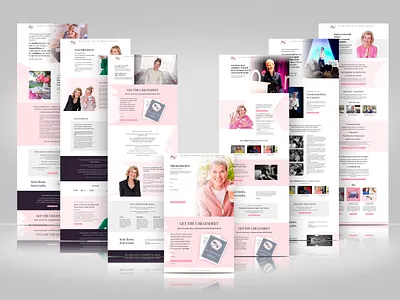 Web site exploration for Amy K development figma figma design homepage landing page minimal responsive design site trend ui ux web web design website