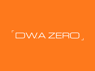 DW.A ZERO Logo Animations branding graphic design logo