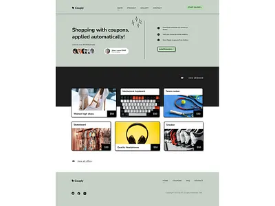 Couply Coupon Website design ui ux web