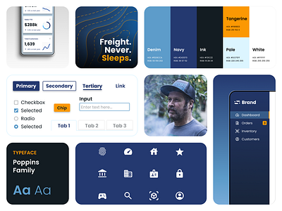 Moody Blues (1 of 2) components design interface mockup moldboard system trucking ui ux web