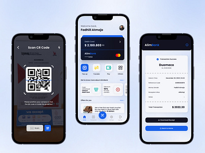 Alimbank - Mobile Banking App 3d adobexd animation apps bank branding figma illustration mobile mobileapp mobileui mobileux scan ui uiapps uidesign uiux ux uxdesign uxui