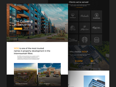 Website Design // Wadsworth Development Group branding design graphic design ui ux web design