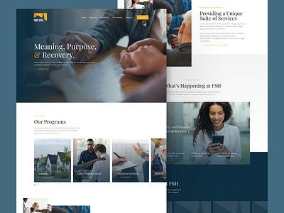 Website Design // First Step House branding design graphic design ui ux web design