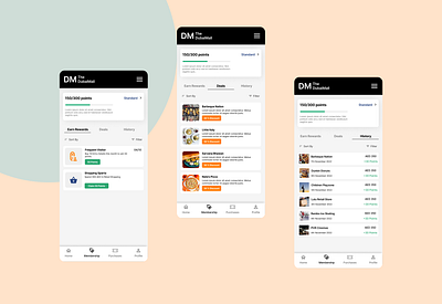 Loyalty Program Flow app design loyalty program ui ux